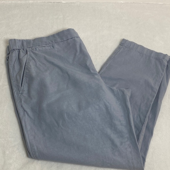 Esprit Pants - Esprit Casual Linen and Cotton Blend Chino Pants - Slate Blue Size 14
